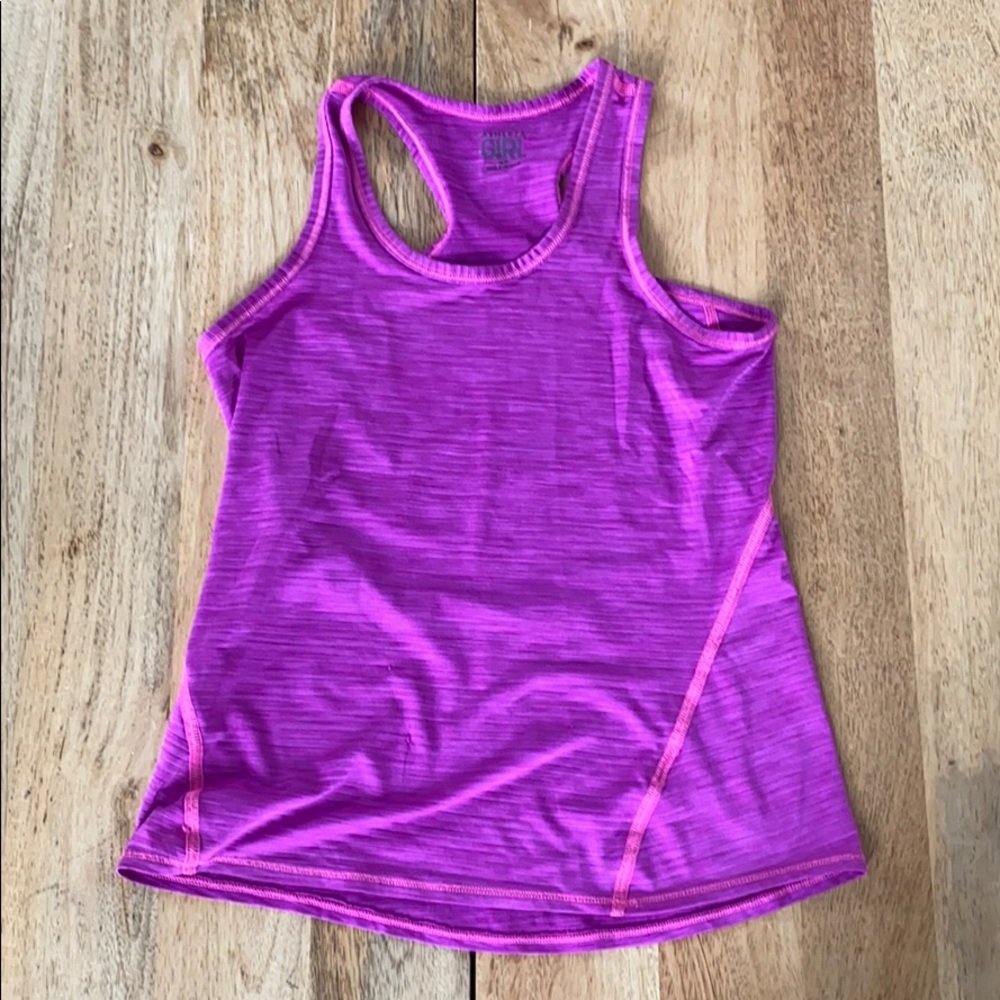Athleta girl tank top in pink, size S (7)